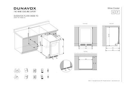 Винный шкаф Dunavox DAUF-39.119DB.TO