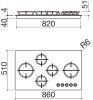 Газовая варочная панель Barazza 1PMD95B