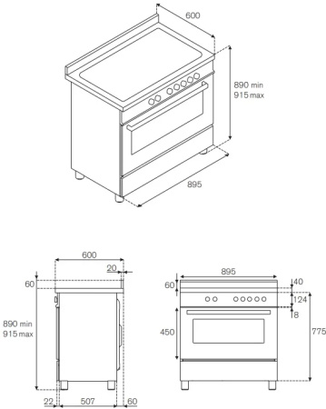Варочный центр Bertazzoni PRO906MFESXE