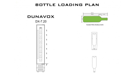Винный шкаф Dunavox DX-7.20BK/DP