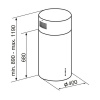 Вытяжка Korting KHA 4970 X Cylinder