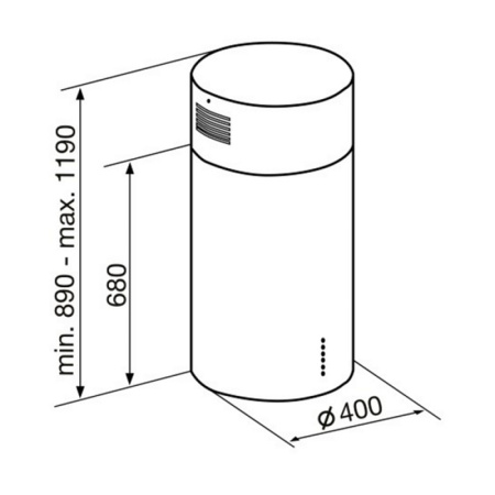Вытяжка Korting KHA 4970 X Cylinder