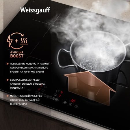 Стеклокерамическая панель Weissgauff HI 632 BA