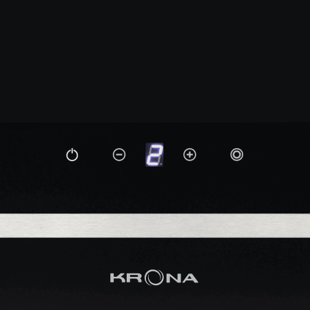 Наклонная вытяжка KRONA DOMENIKA 600 BLACK/INOX S