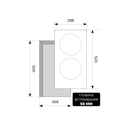 Электрическая варочная поверхность LEX EVI 320 BLACK
