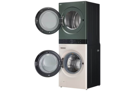 Стиральная машина с сушкой в колонну LG W1S1CVKK2HM WashTower