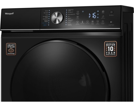 Стиральная машина Weissgauff WM 47148 DC Inverter Steam Black