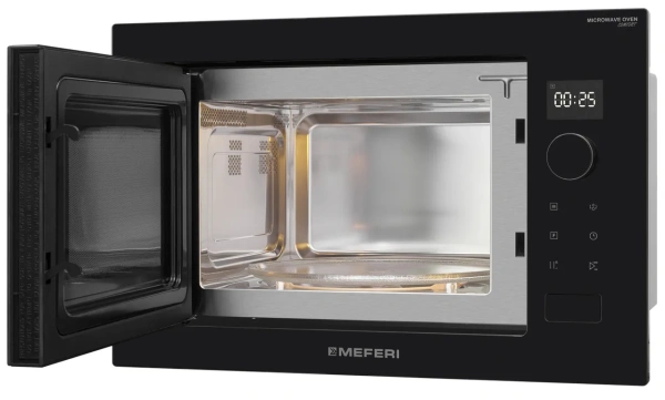 Встраиваемая микроволновая печь Meferi MMO6025BK COMFORT