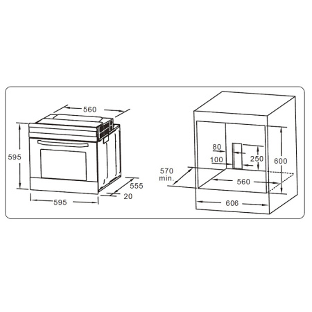 Шкаф духовой электрический Evelux EO 610 X