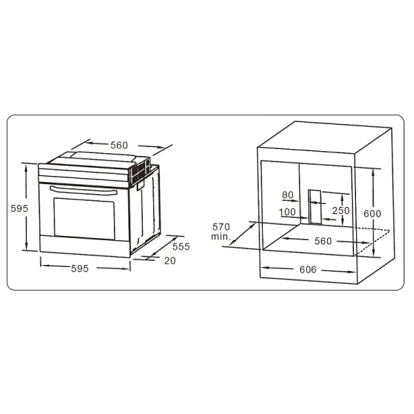 Шкаф духовой электрический Evelux EO 610 B