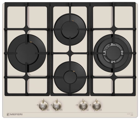 Газовая варочная панель MEFERI MGH604BG GLASS RETRO