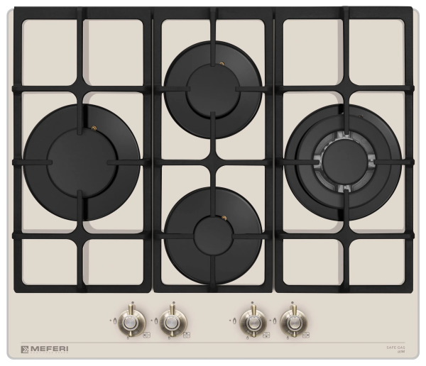 Газовая варочная панель MEFERI MGH604BG GLASS RETRO