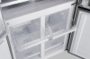 Холодильник Weissgauff WCD 450 Inox Glass NoFrost Inverter