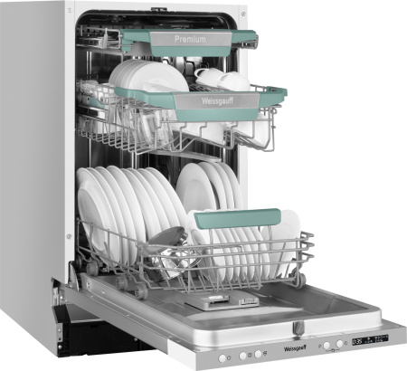 Посудомоечная машина Weissgauff BDW 4575 D Inverter AutoOpen Timer Floor