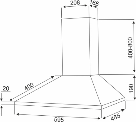 Вытяжка кухонная EXITEQ EX-1086 inox