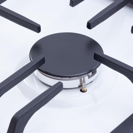 Газовая варочная панель HiSTORY HGE 640C FWH, белый