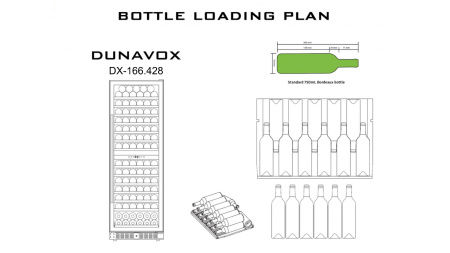 Винный шкаф Dunavox DX-166.428DMBK