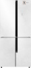 Холодильник Weissgauff WCD 450 White Rock Glass NoFrost Inverter