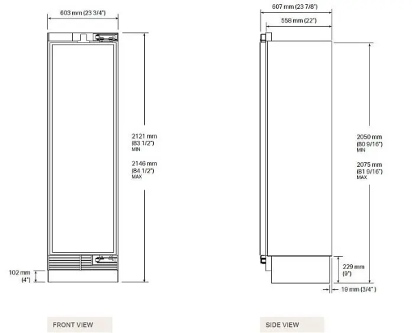Морозильная камера Signature Kitchen Suite SKSCF2431P