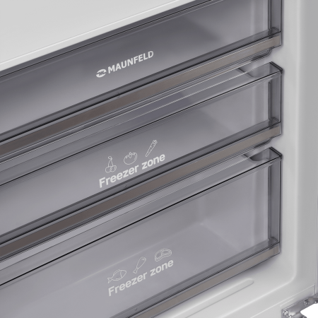 Холодильник-морозильник встраиваемый Maunfeld MBF193NFW1GR Inverter