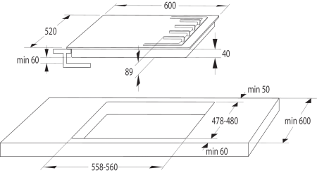 Варочная панель Hisense GG663BHF