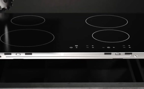 Варочная панель со встроенной вытяжкой AEG TU84CF43CB