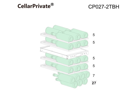 Винный шкаф Cellar Private CP027-2TBH