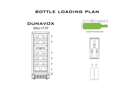 Винный шкаф Dunavox DAU-17.57DSS