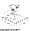 Кухонная вытяжка Maunfeld Comfort 60 T чёрный