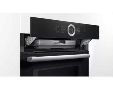 Духовой шкаф с микроволнами и паром Bosch HNG6764B6