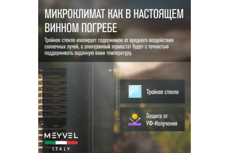 Винный шкаф Meyvel MV110-KBT2 (Slim)