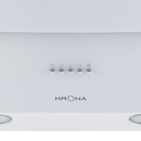Наклонная вытяжка KRONA INGA 600 white push button