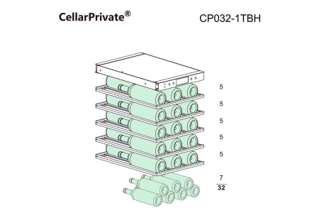 Винный шкаф Cellar Private CP032-1TBH
