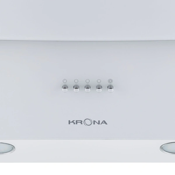 Наклонная вытяжка KRONA INGA 600 white push button