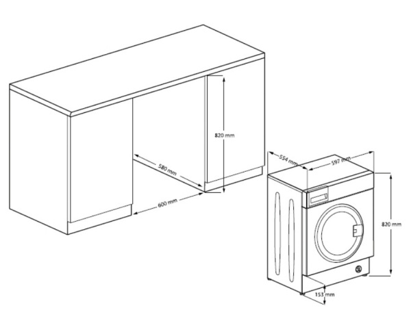 Встраиваемая стиральная машина Beko WITC7613XW
