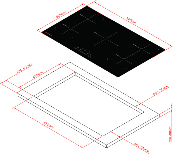 Индукционная варочная панель Kuppersberg ICS 905