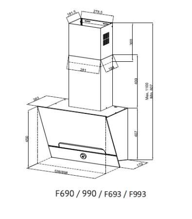 Вытяжка Kuppersberg F 993 W