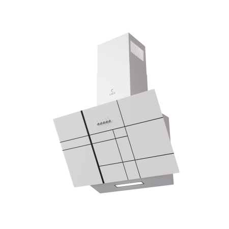 Вытяжка кухонная наклонная LEX MOZA 600 WHITE