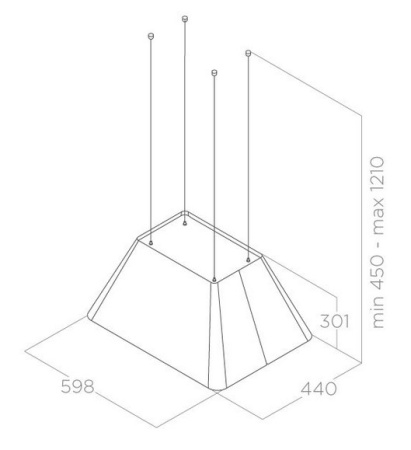 Вытяжка Elica IKONA LIGHT WH/F/60