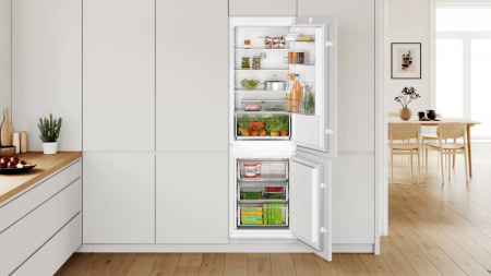 Встраиваемый двухкамерный холодильник Bosch KIN86NSF0
