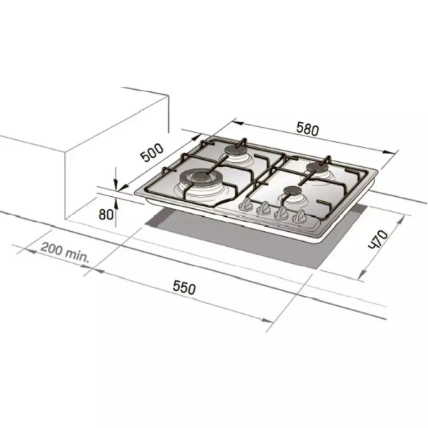 Газовая варочная панель DeLonghi IF 46.1 ASV GUD