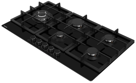 Варочная панель газовая MEFERI MGH905BK GLASS ULTRA