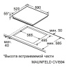 Электрическая варочная панель Maunfeld CVCE594MBK2