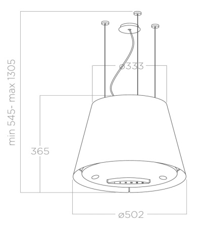 Вытяжка Elica EASY UX BL MAT/F/50