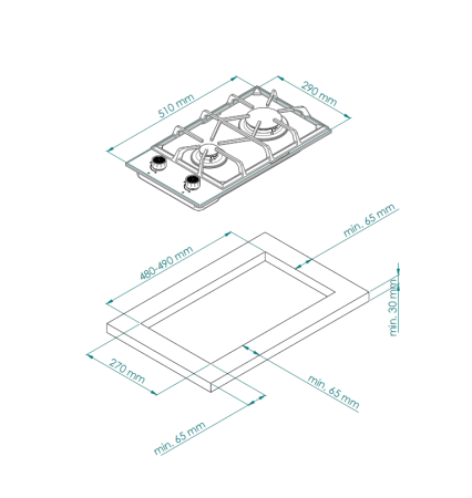 Варочная панель Kuppersberg FS 33 X