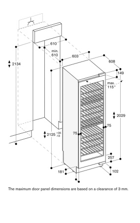 Встраиваемый винный шкаф Gaggenau RW466365