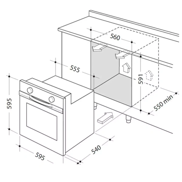 Газовый духовой шкаф с газовым грилем DeLonghi DGGW 4