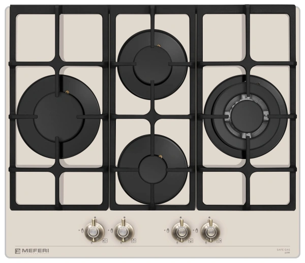 Газовая варочная панель MEFERI MGH604BG GLASS RETRO