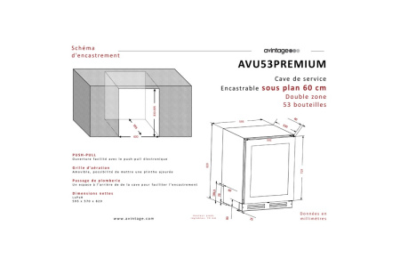 Винный шкаф Avintage AVU53FPREMIUM