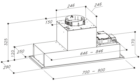 вытяжка Sirius SL 903-P 70